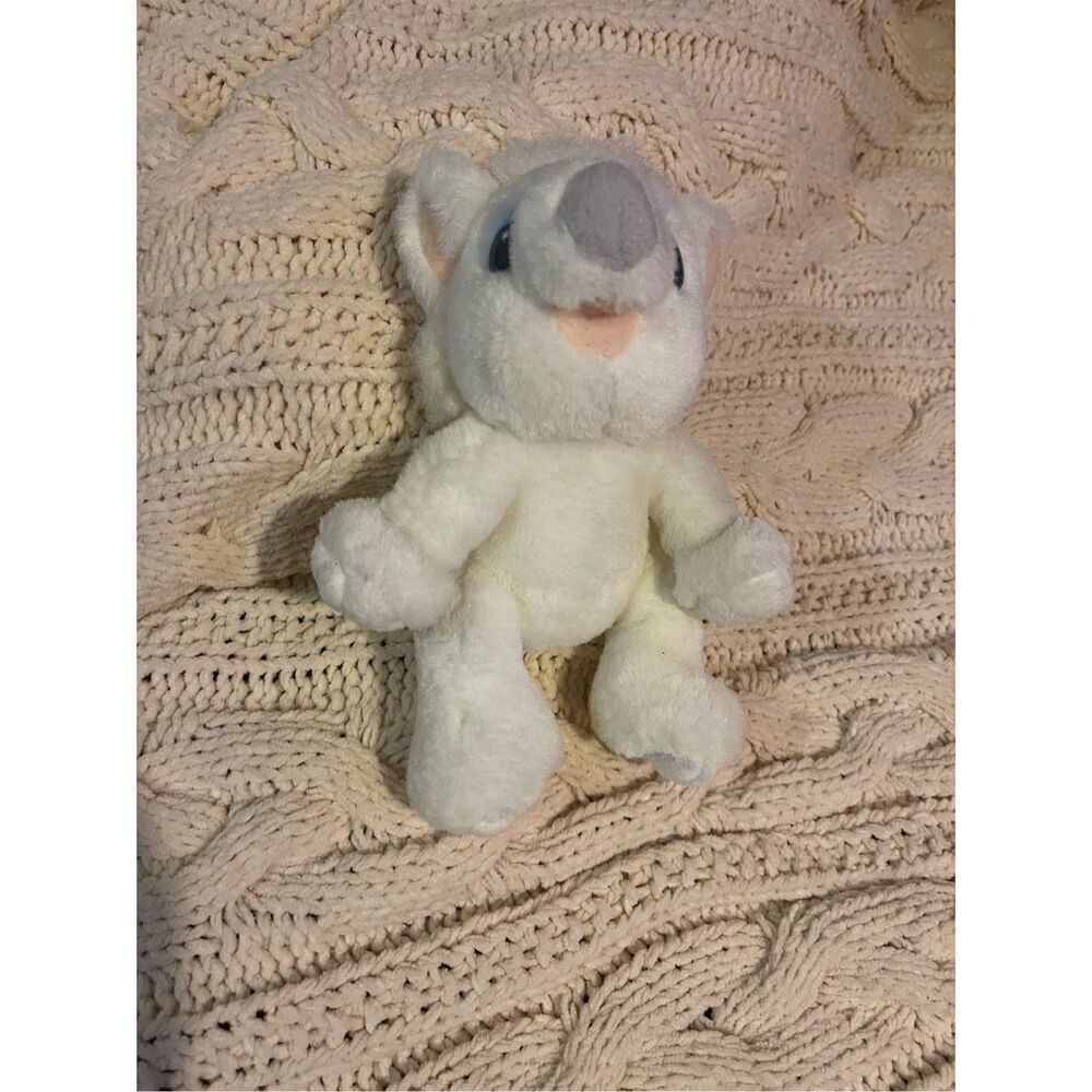 Vintage 1997 Barney Movie White Twinken 6” plush stuffed animal